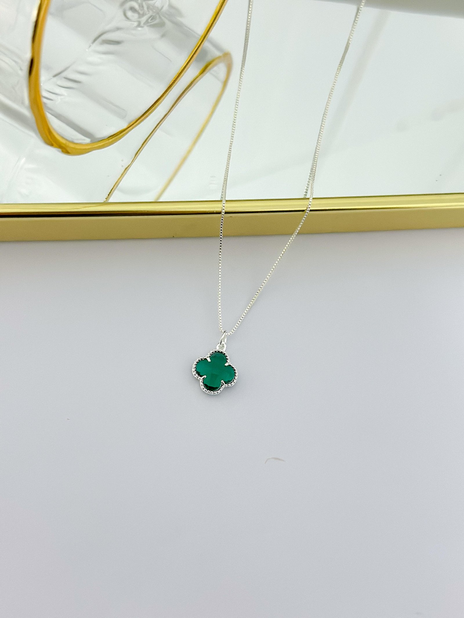 Colar Folheado Virginia Pedra