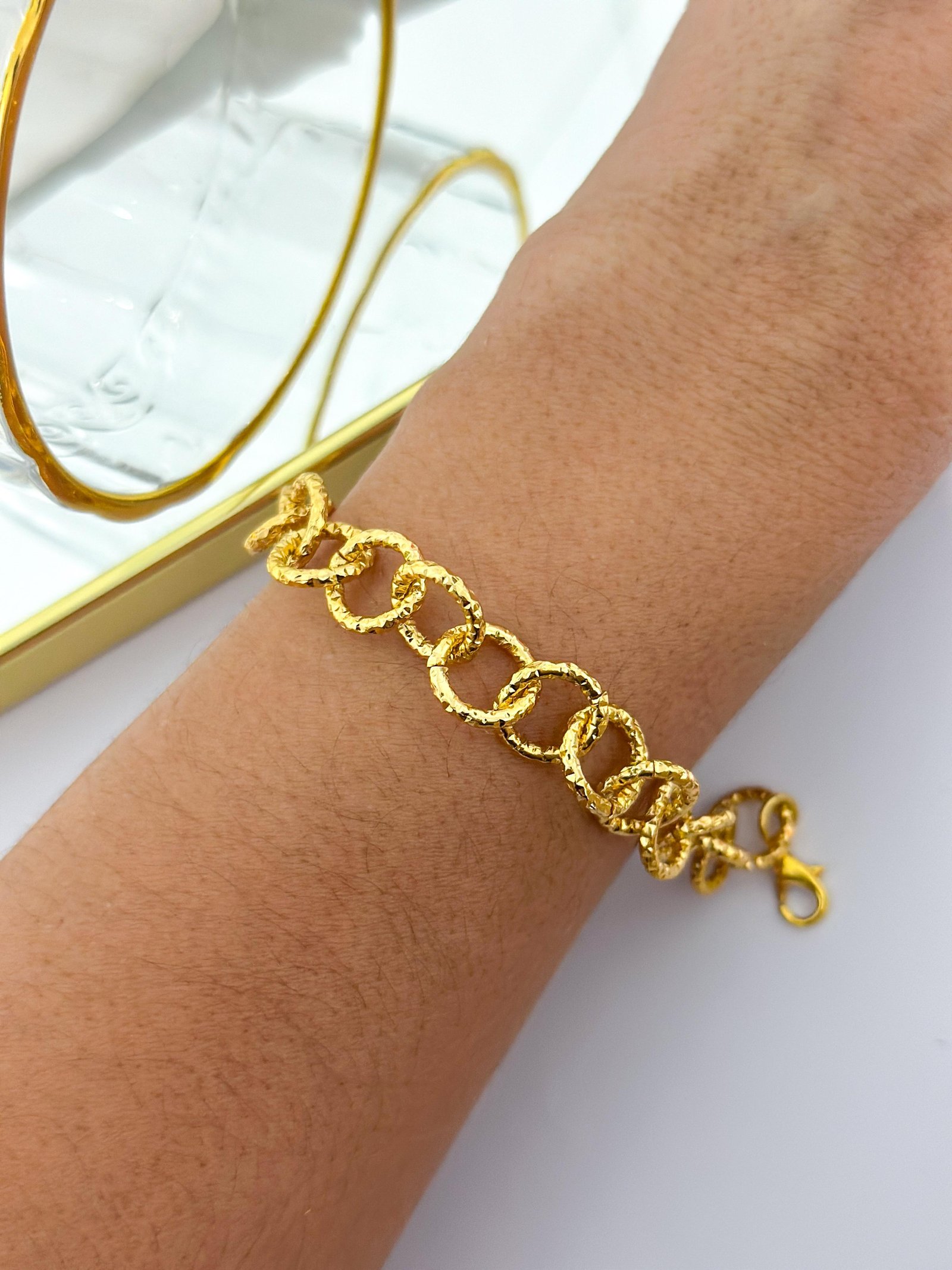 Pulseira Folheada Corretaria Português 