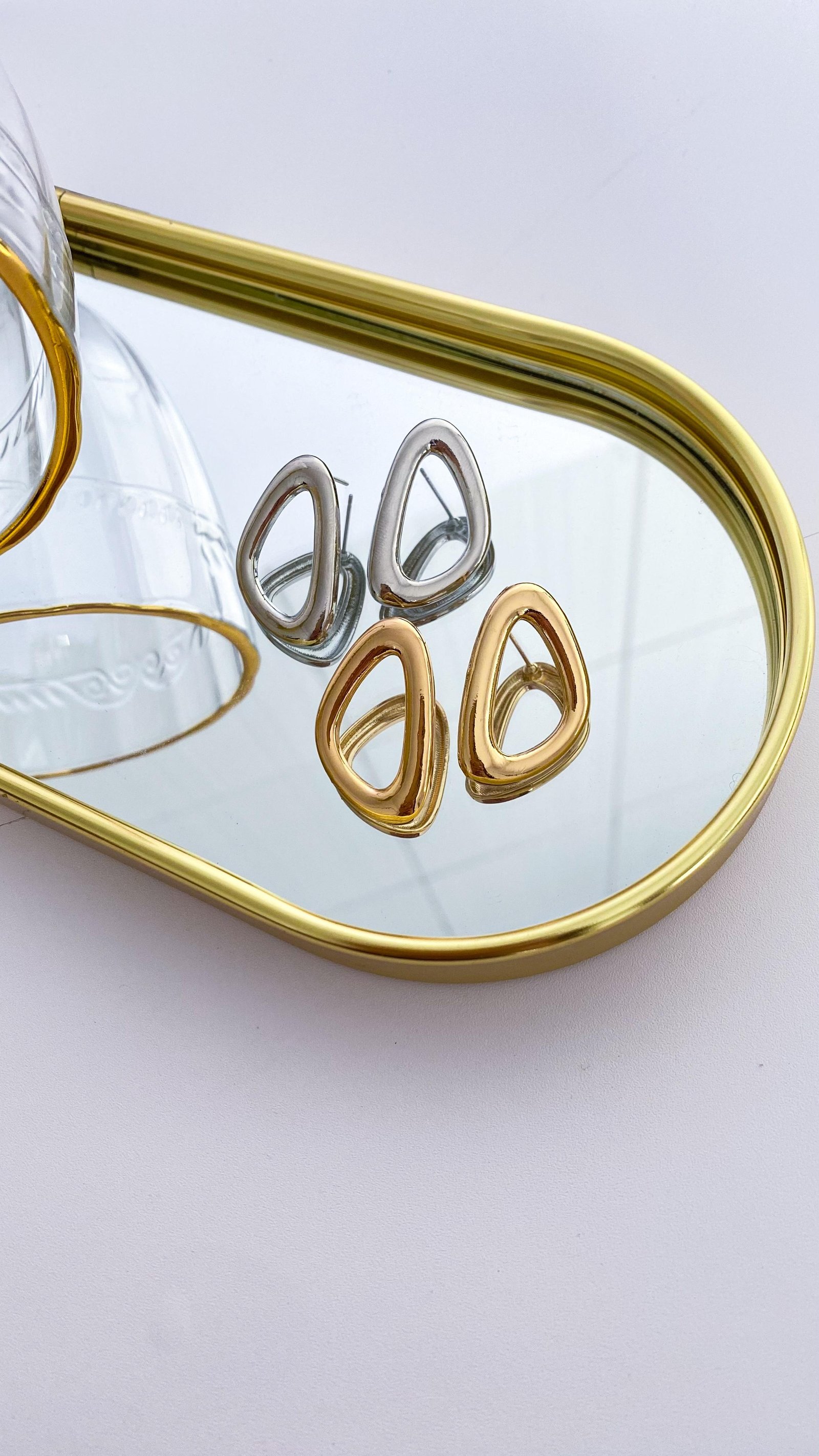 Brinco Folheado D Vazado 