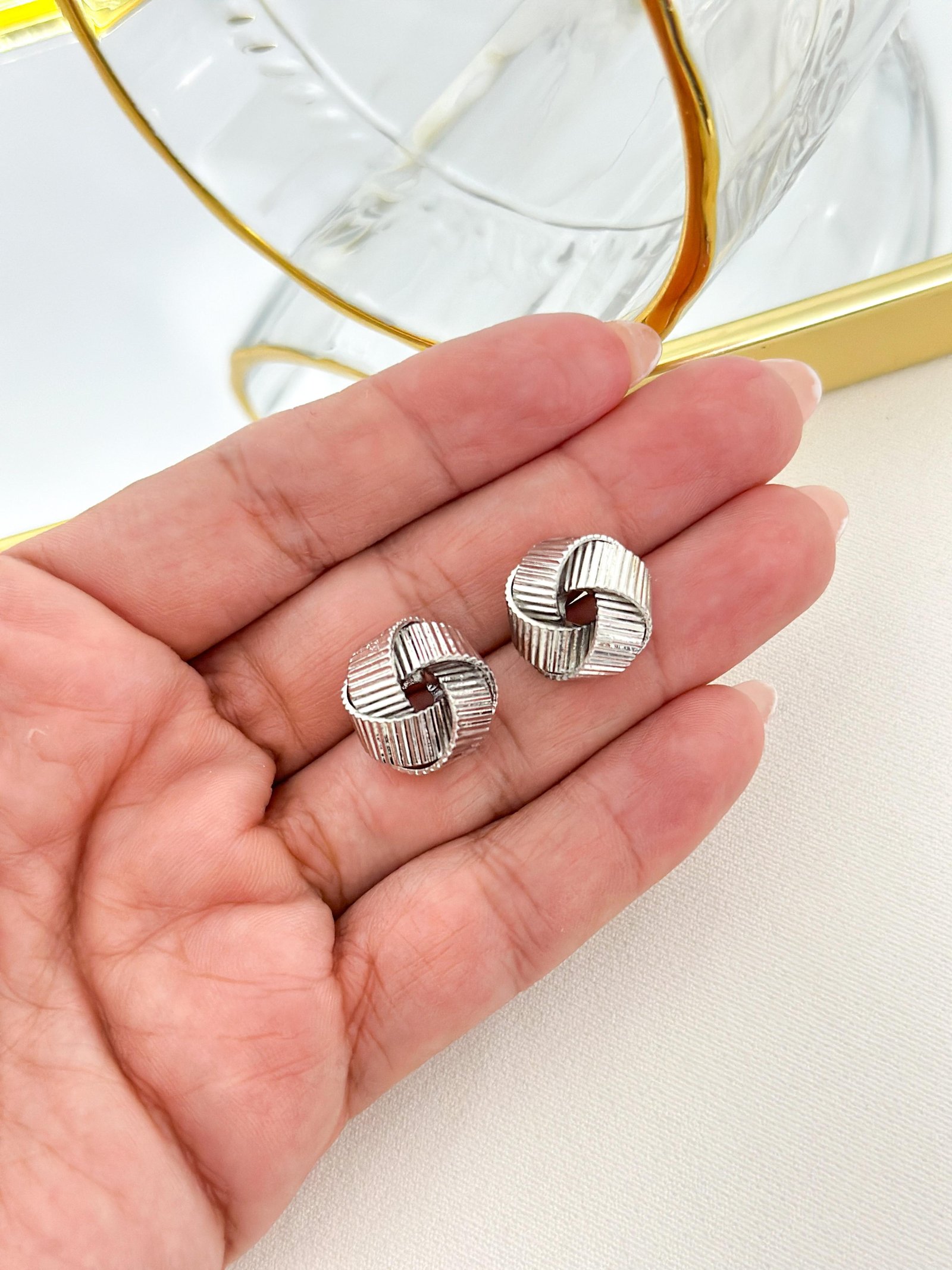 Brinco Folheado No Prata