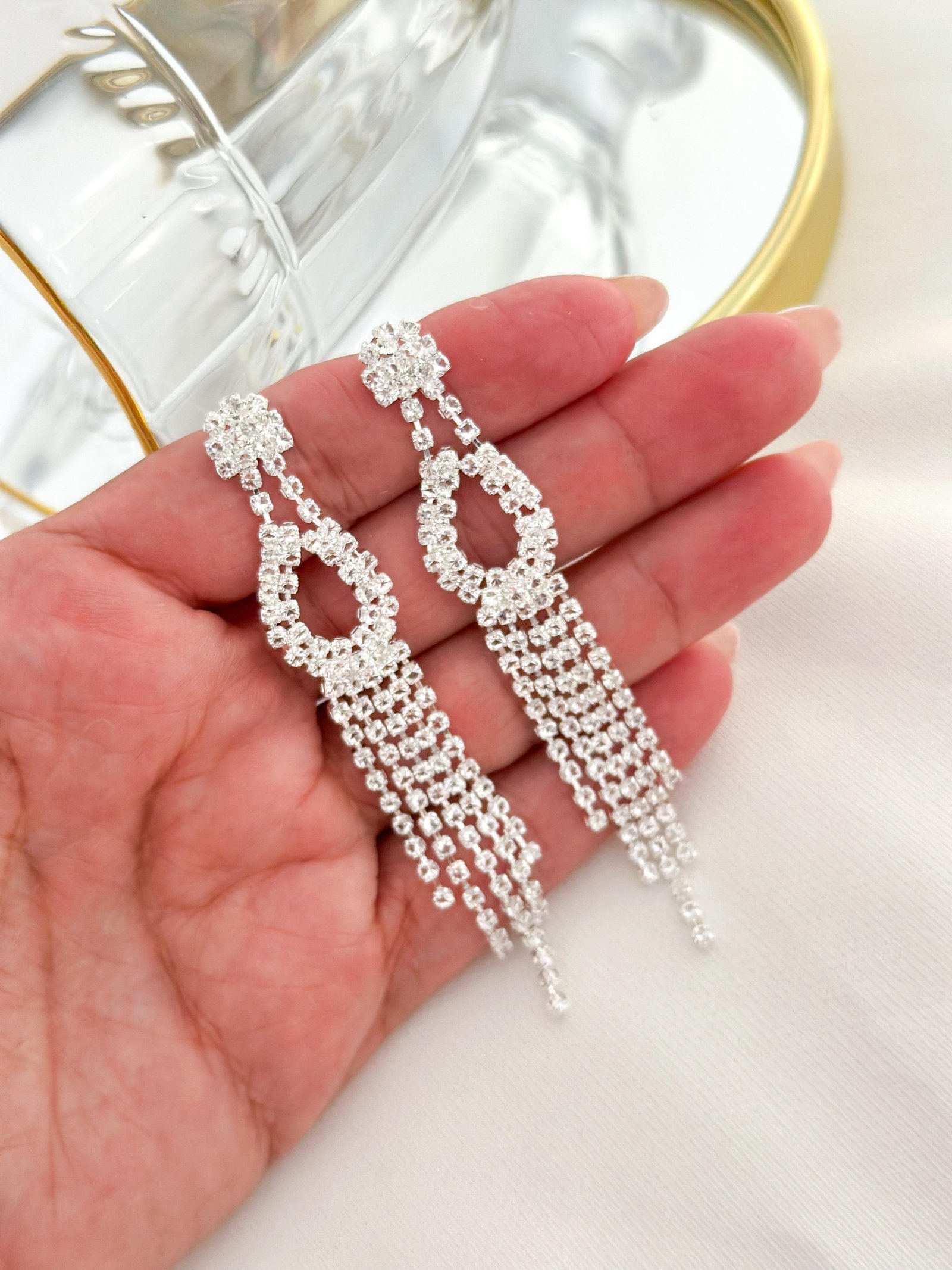 Brinco Folheado Festa M Prata