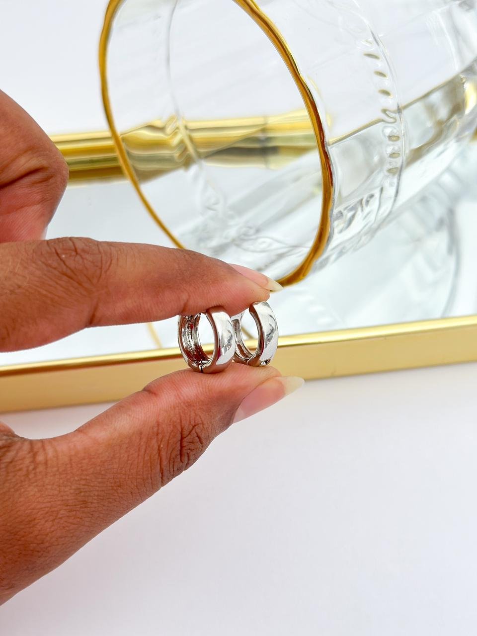 Argolinha Folheado Click M Lisa 